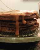 🥞 Pancakes esponjosos de banana🍌granizada🍫 con salsa de dulce de leche🥞