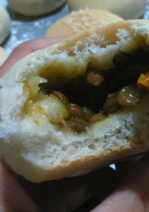 Una foto de Panes rellenos de lentejas al curry (vegan/oil-free)!