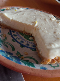 Una foto de Cheesecake de limón sin horno