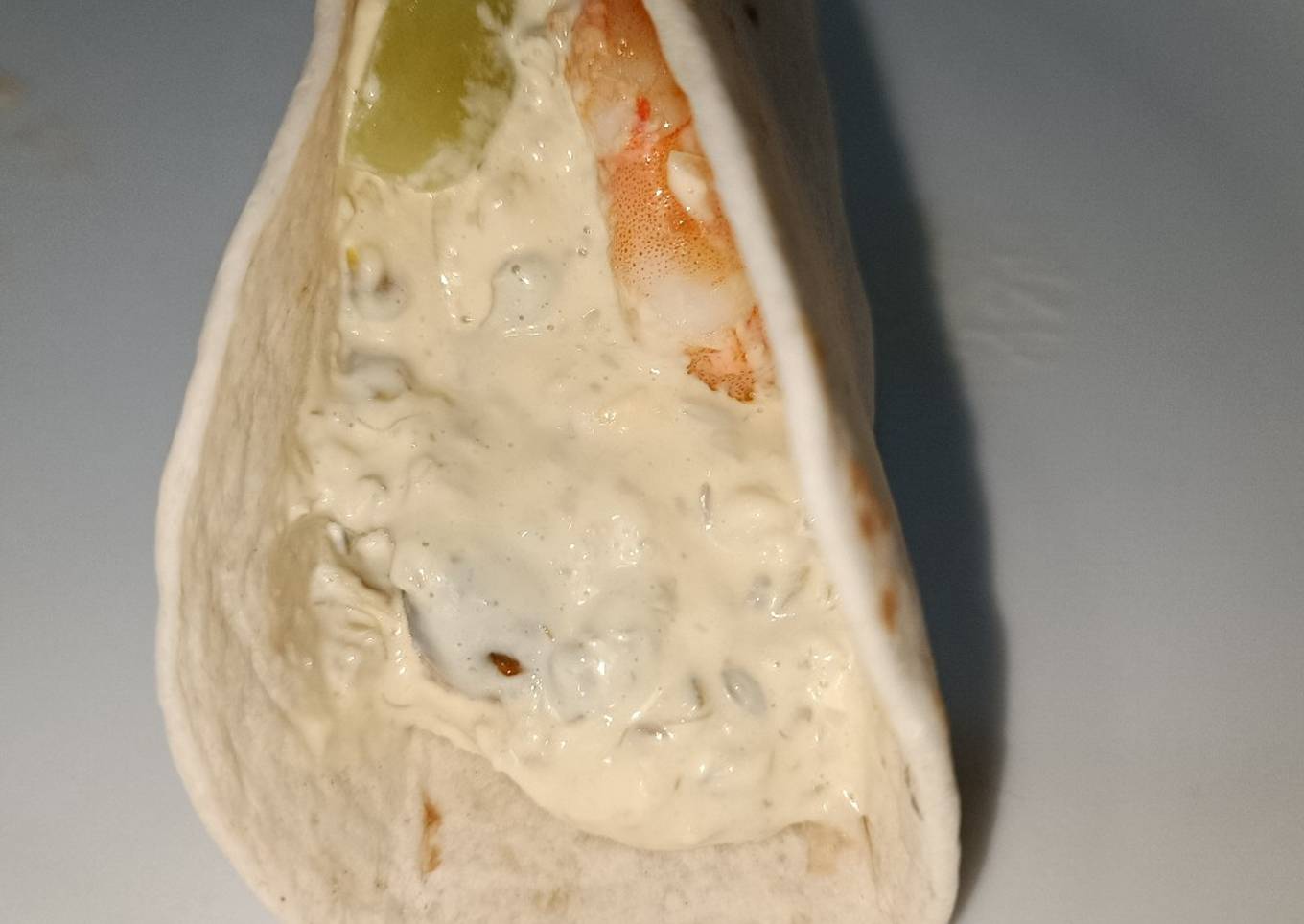 Taco marinero con langostinos 🦐🦐🦐