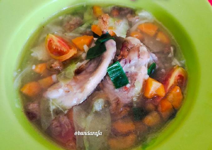 Resep Sup Ayam Simple Oleh Bundarafa Cookpad