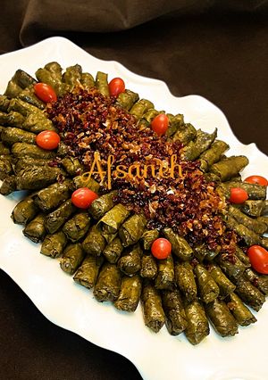 عکسی از دستور دلمه برگ مو