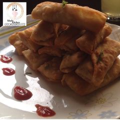 Homemade spring rolls sheet 2 recipe by Khabs kitchen A picture of Homemade spring rolls sheet 2 recipe by Khabs kitchen.