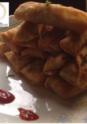 A picture of Homemade spring rolls sheet 2 recipe by Khabs kitchen.