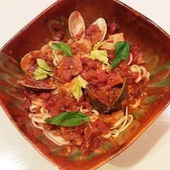 A picture of Seafood Arrabiata.