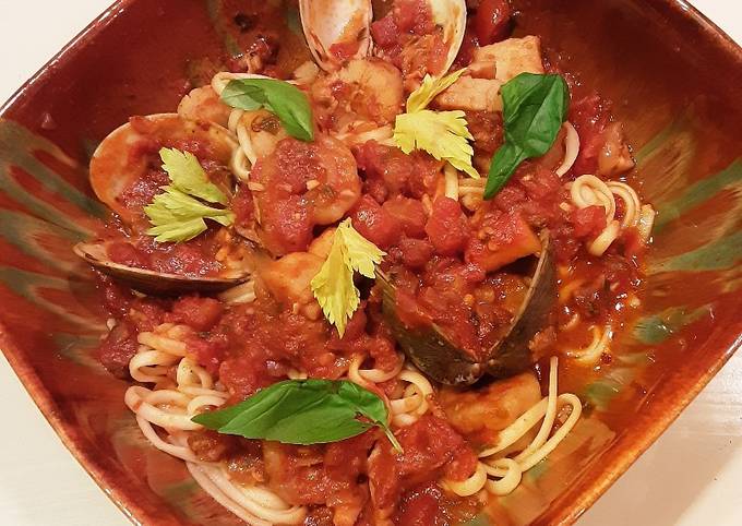 Recipe of Speedy Seafood Arrabiata