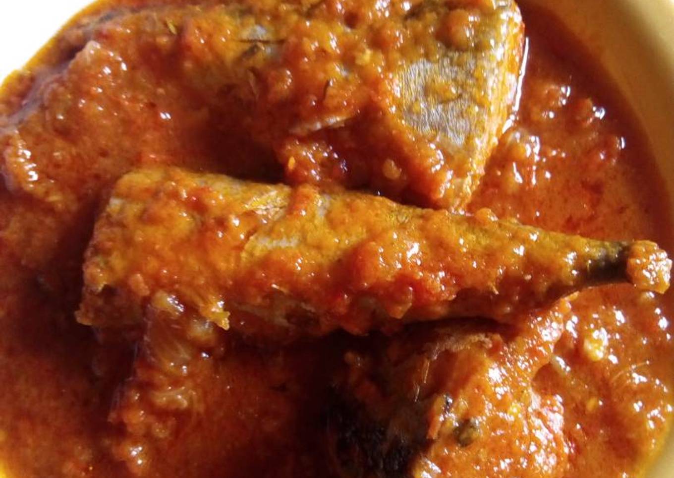 Tomato stew with fresh titus fish