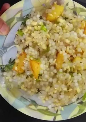 A picture of Sabudana khichdi.