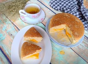 Hình của món Bánh bông lan phô mai Đài Loan.