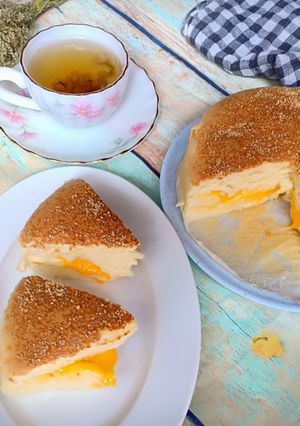 Hình của món Bánh bông lan phô mai Đài Loan.