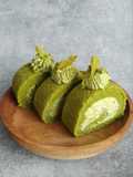 Matcha Roll Cake (Bolu Gulung Matcha)
