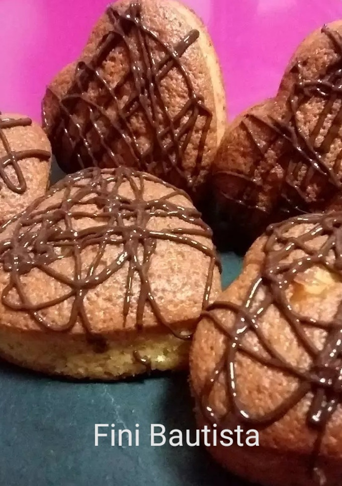 Una foto de Corazones de naranja y chocolate
