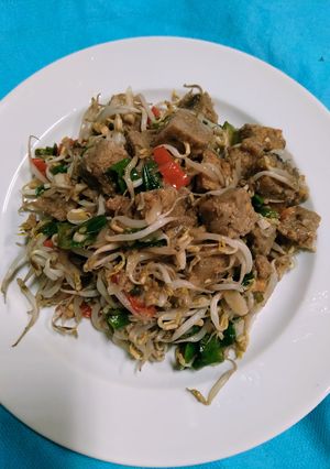 Foto resep Tumis toge oncom pedas