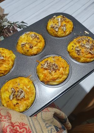 Una foto de Muffins de zanahoria y zucchini 🥕