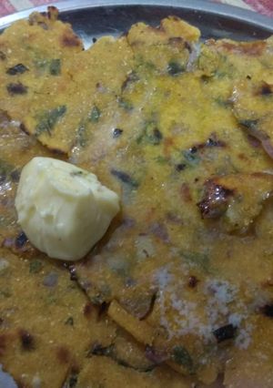 A picture of Onion methe Chappati.