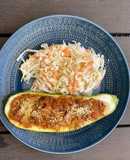 Zucchini relleno de atún. SIN TACC