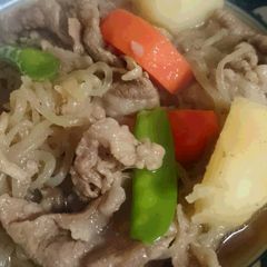 A picture of Nikujaga - potato and meat stew  -.