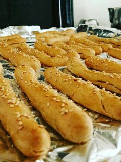 Una foto de Piquitos de espelta y trigo integral con sésamo