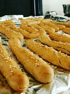 Una foto de Piquitos de espelta y trigo integral con sésamo