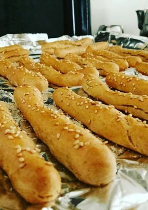 Una foto de Piquitos de espelta y trigo integral con sésamo