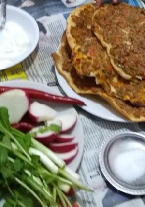 صورة لوصفة لحم بعجين