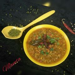 Whole green moong curry A picture of Whole green moong curry.
