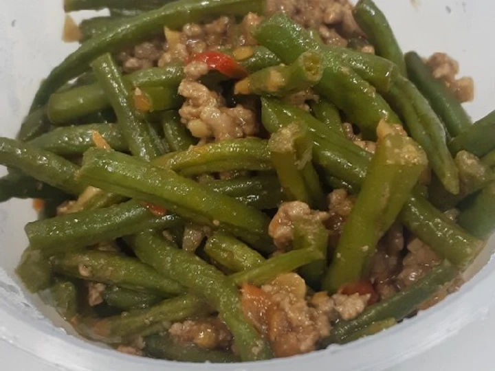 Cara Gampang Membuat Resep  Tumis baby buncis daging cincang yang Bisa Manjain Lidah, Bikin Ketagihan