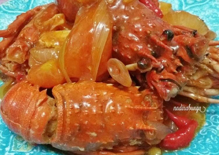 Resep Baby Lobster Saus Padang, Bikin Ngiler