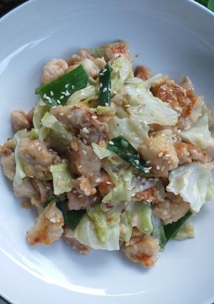 Foto resep Ayam Kubis Tumis Mayones