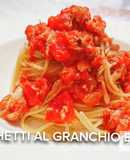 Espaguetis con Cangrejo Azul