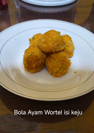 Foto resep Bola Ayam wortel isi keju