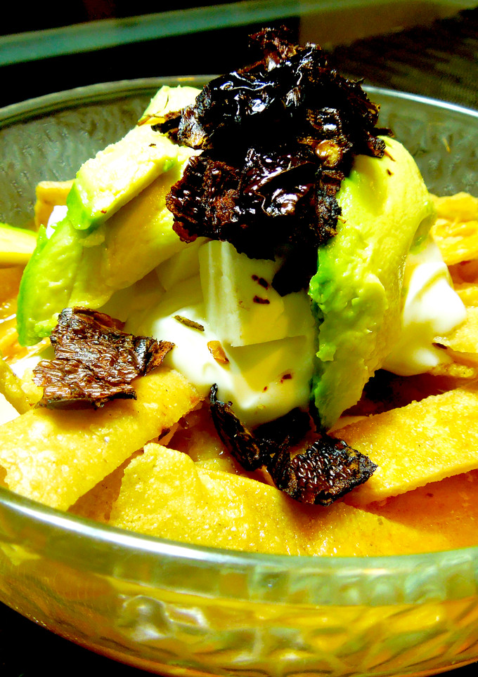 Una foto de Sopa de tortilla