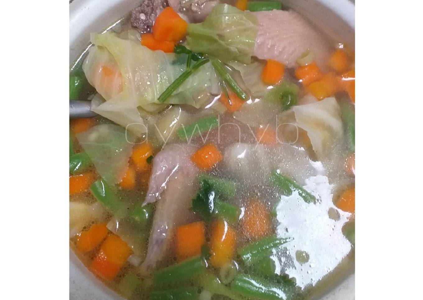 Sop Ayam Pemulih Energi