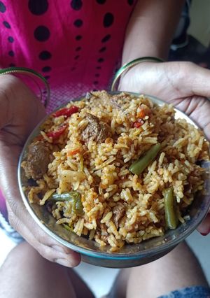 A picture of Vegetable Biryani.
