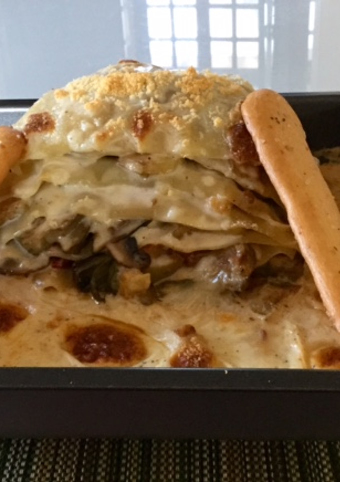 Una foto de Lasaña de verduras