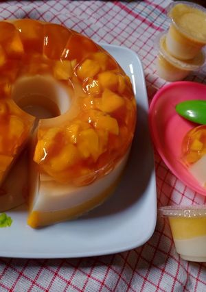 Foto resep Puding mangga 3 lapis