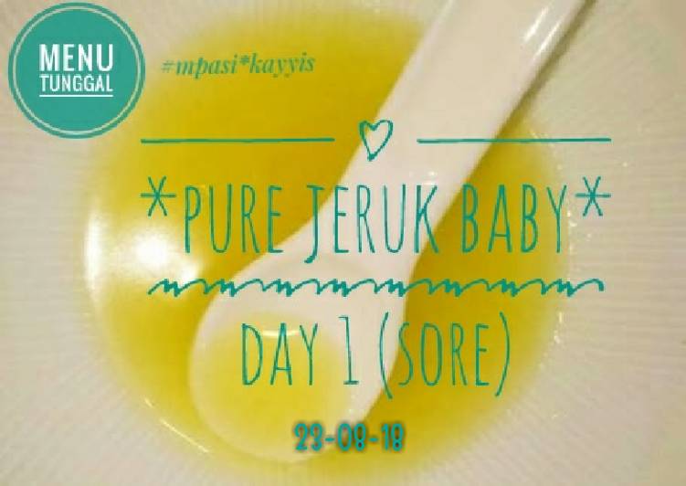 Pure jeruk baby 6m+ (menu tunggal)