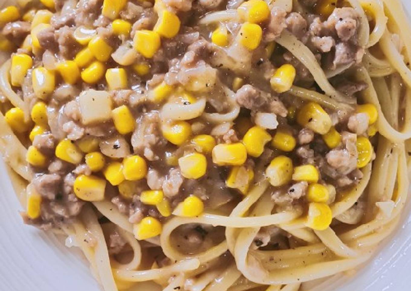 Spaghetti with Corn