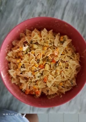 عکسی از دستور سالاد ماکارونی