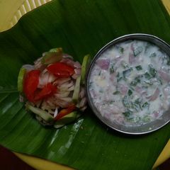 A picture of Doddapatre raita.