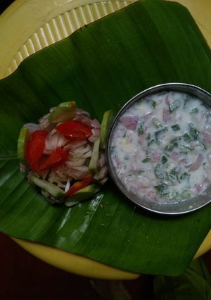 A picture of Doddapatre raita.