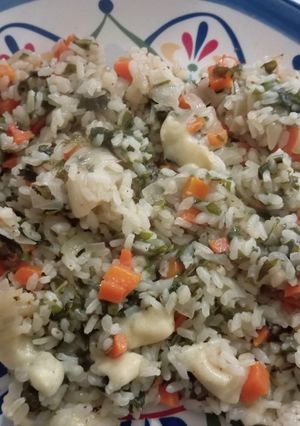 Una foto de Arroz verde vegano de mi Mamá