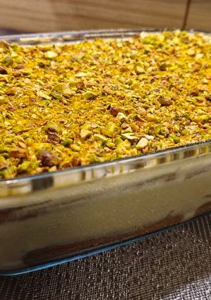Pisztáciás tiramisu recept fotója