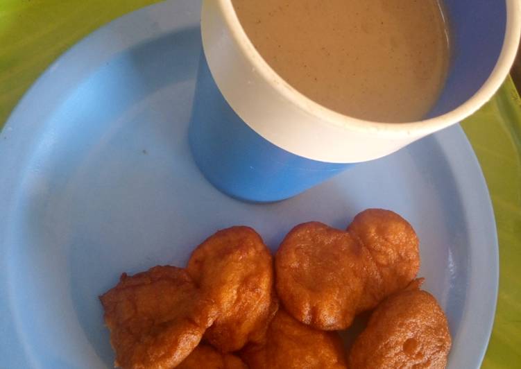 Recipe: Appetizing Kunun tsamiya da kosai This is Secret Recipe  From Homemade !!