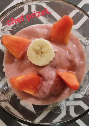 Foto resep Es cream smoothies