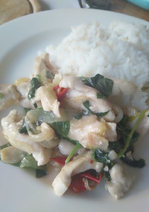 Foto resep Ayam basil pedas