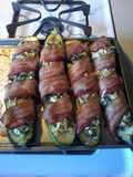 Bacon Wrapped Stuffed Zucchinis