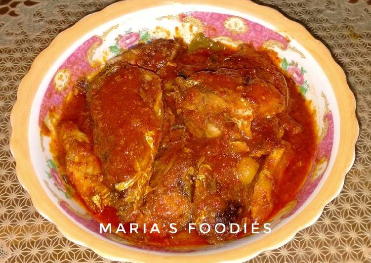 Resep Ikan Salem bumbu merah yang Menggugah Selera