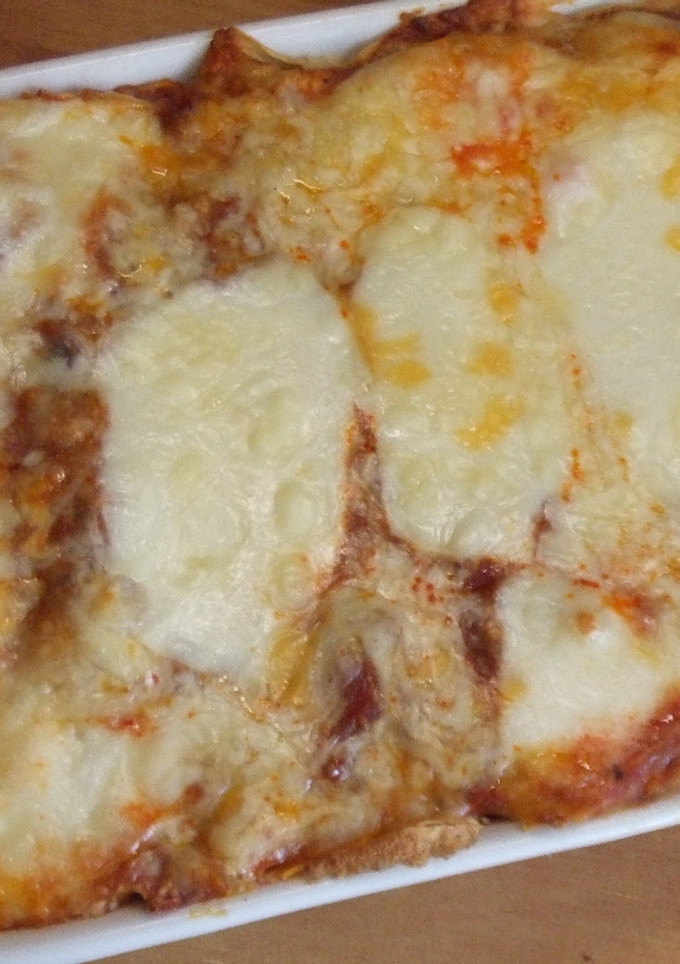 Una foto de Canelones de verdura y quesos