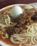 Spaguetti en salsa casera picante